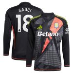 aston villa adidas goalkeeper shirt 2024-25 – long sleeve with gauci 18 printing – 202028940 Collection | Aston Villa Fan Shop