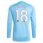 aston villa adidas goalkeeper shirt 2024-25 – long sleeve with gauci 18 printing – 202030982 Collection | Aston Villa Fan Shop