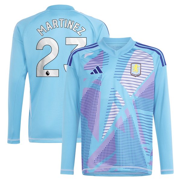 aston villa adidas goalkeeper shirt 2024-25 – long sleeve with martinez 23 printing – 202030980 Collection | Aston Villa Fan Shop