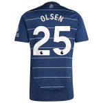 aston villa adidas goalkeeper shirt 2024-25 – long sleeve with olsen 25 printing – 202030975 Collection | Aston Villa Fan Shop