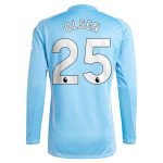 aston villa adidas goalkeeper shirt 2024-25 – long sleeve with olsen 25 printing – 202030976 Collection | Aston Villa Fan Shop