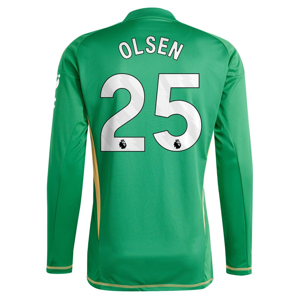 aston villa adidas goalkeeper shirt 2024-25 – long sleeve with olsen 25 printing Collection | Aston Villa Fan Shop