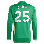 aston villa adidas goalkeeper shirt 2024-25 – long sleeve with olsen 25 printing Collection | Aston Villa Fan Shop