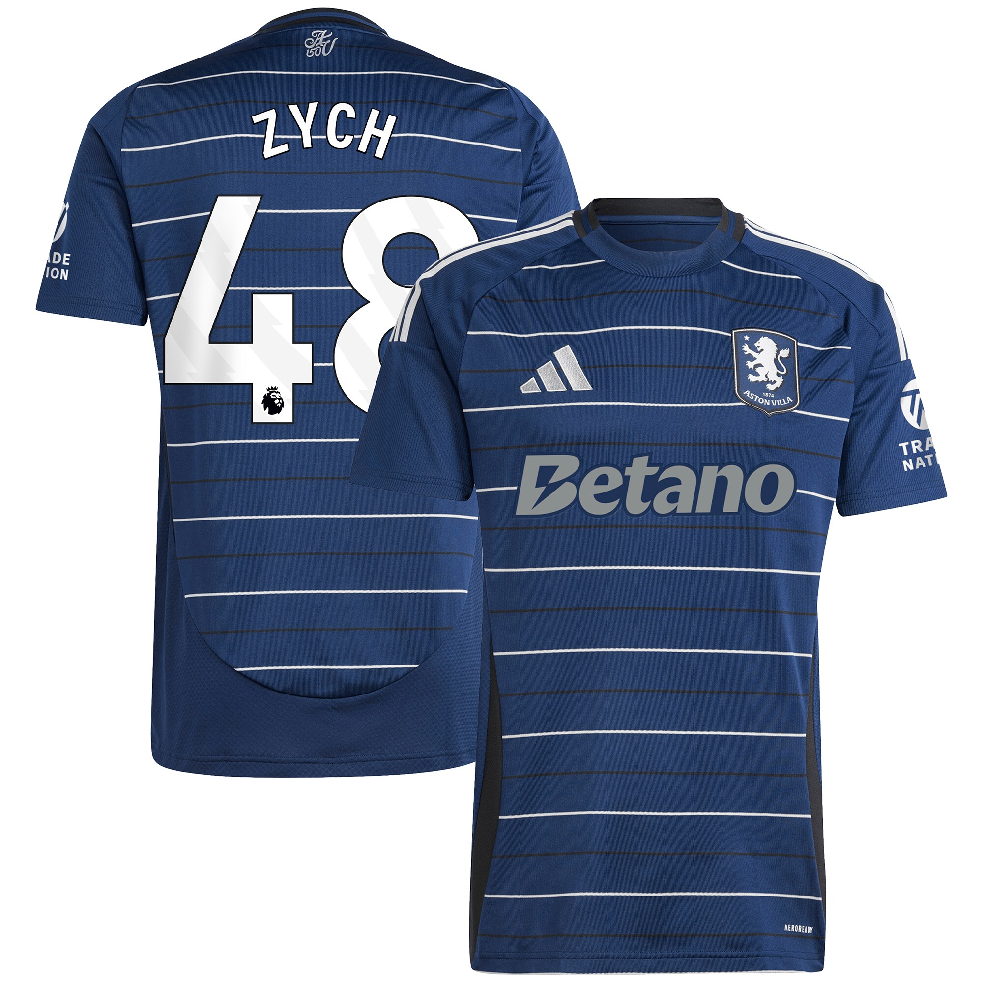 aston villa adidas goalkeeper shirt 2024-25 – long sleeve with zych 48 printing – 202153093 Collection | Aston Villa Fan Shop