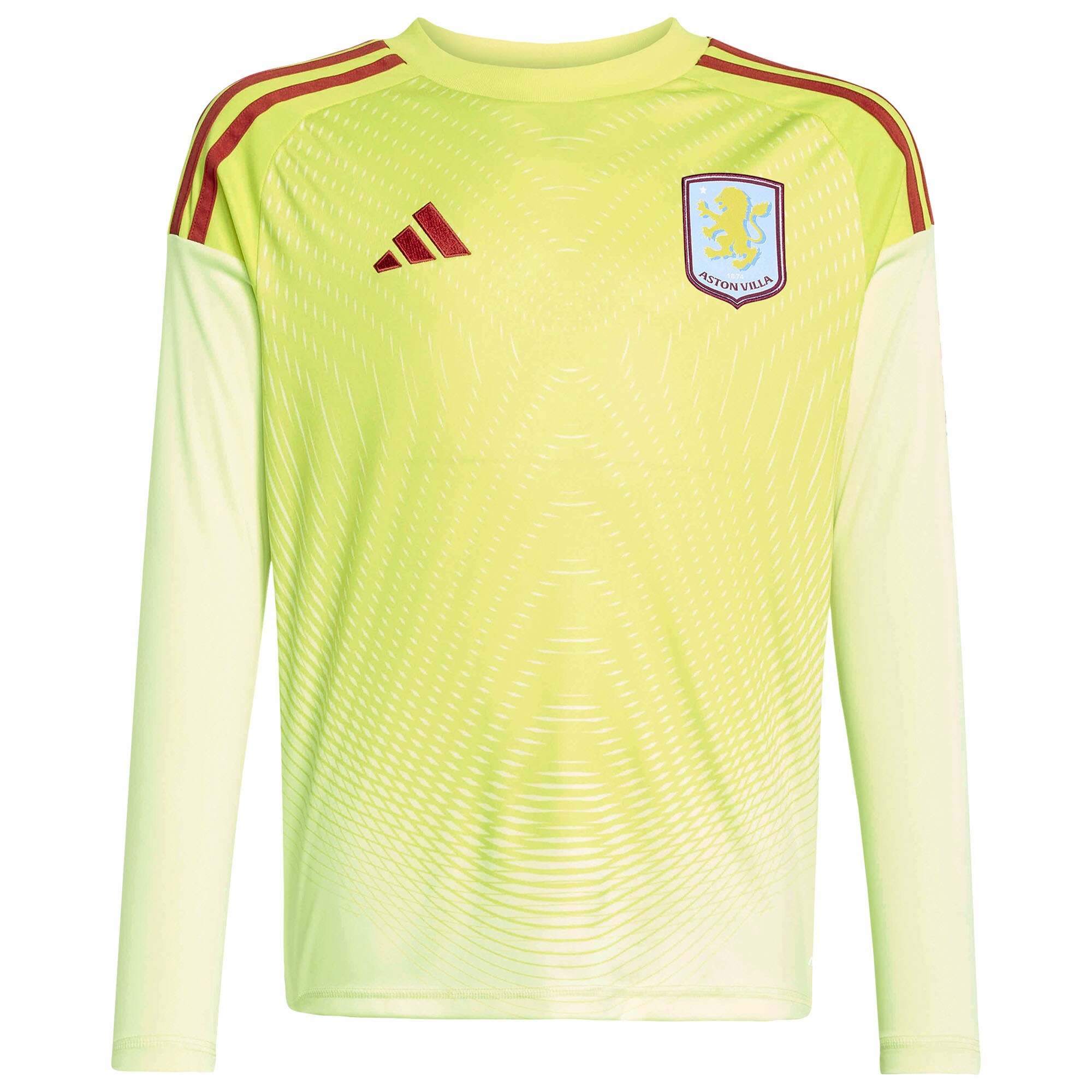 aston villa adidas goalkeeper shirt 2025-26 – long sleeve – kids with custom printing Collection | Aston Villa Fan Shop