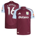 aston villa adidas home authentic shirt 2024-25 with a.garcía 16 printing Collection | Aston Villa Fan Shop