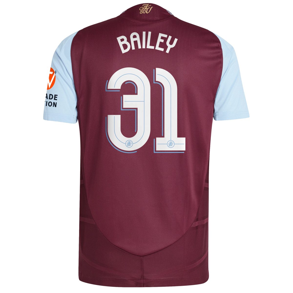 aston villa adidas home authentic shirt 2024-25 with bailey 31 cup printing Collection | Aston Villa Fan Shop