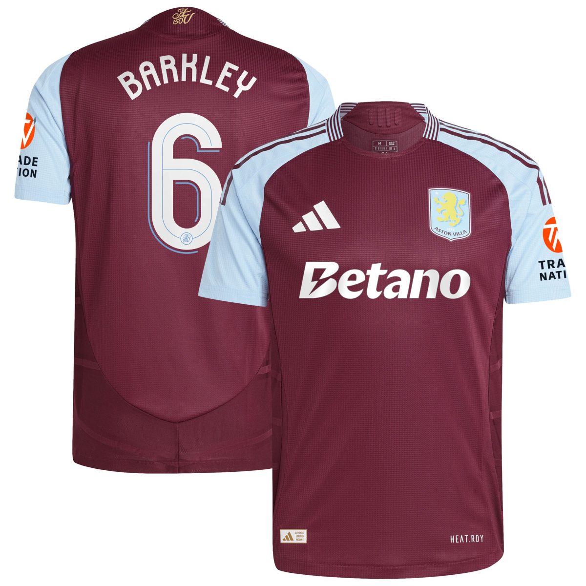 aston villa adidas home authentic shirt 2024-25 with barkley 6 cup printing Collection | Aston Villa Fan Shop