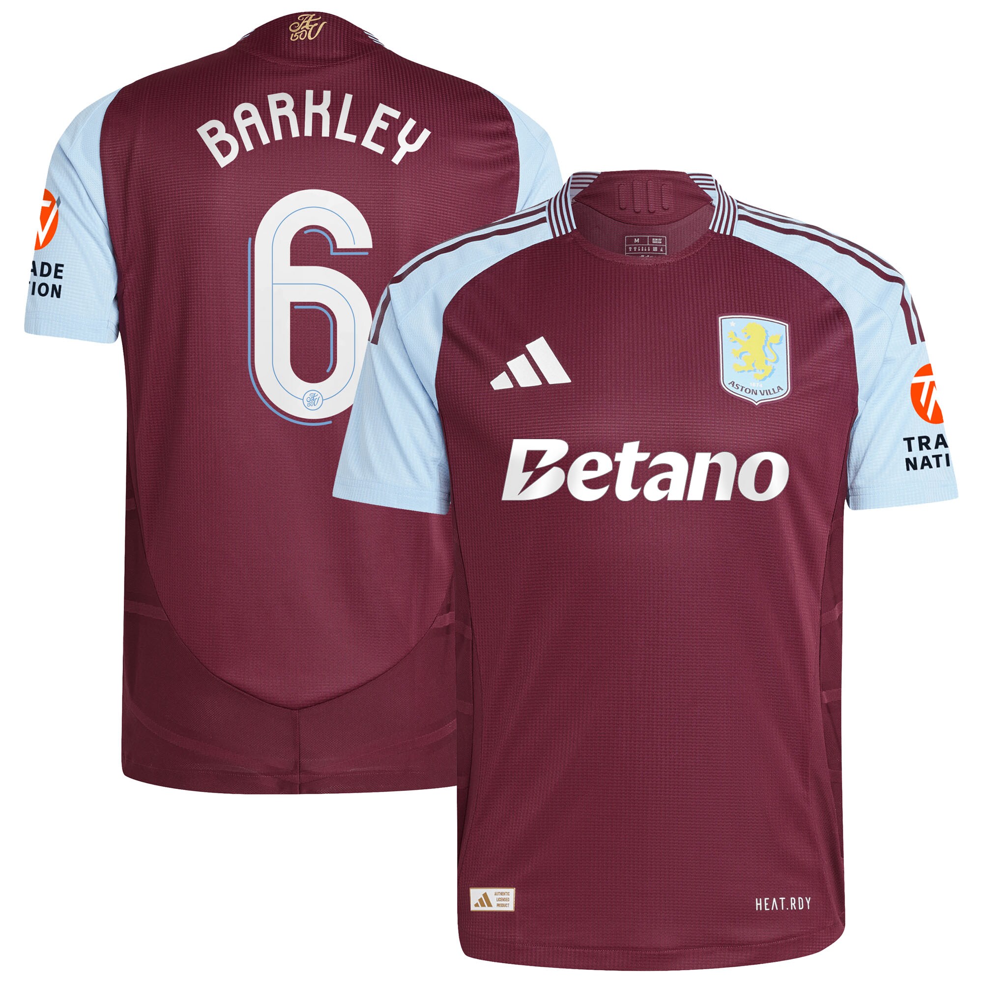 aston villa adidas home authentic shirt 2024-25 with barkley 6 cup printing Collection | Aston Villa Fan Shop