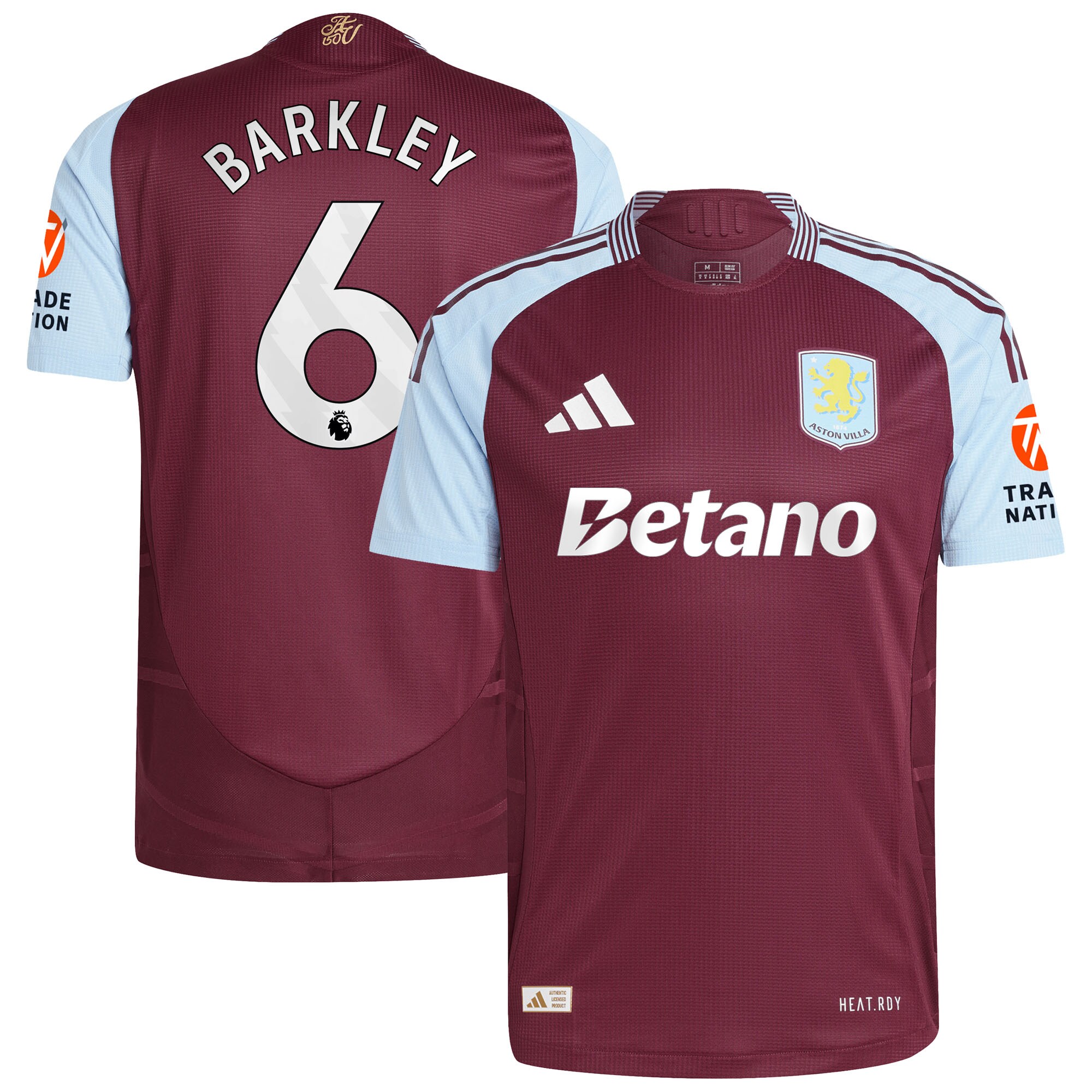 aston villa adidas home authentic shirt 2024-25 with barkley 6 printing Collection | Aston Villa Fan Shop