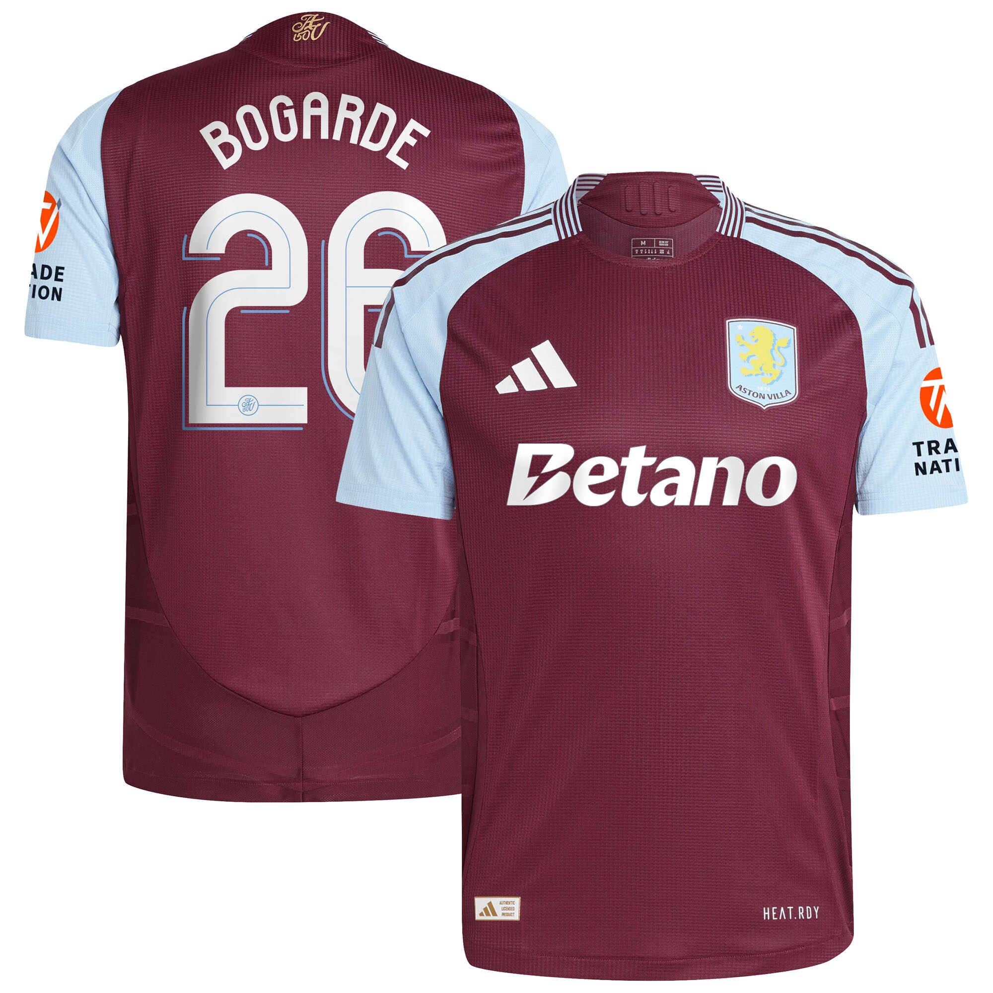 aston villa adidas home authentic shirt 2024-25 with bogarde 26 cup printing Collection | Aston Villa Fan Shop