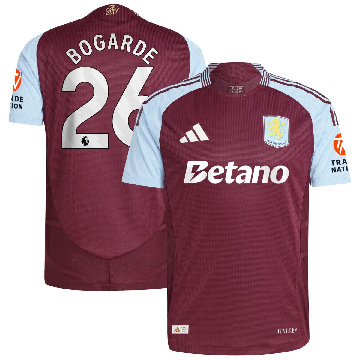 aston villa adidas home authentic shirt 2024-25 with bogarde 26 printing Collection | Aston Villa Fan Shop