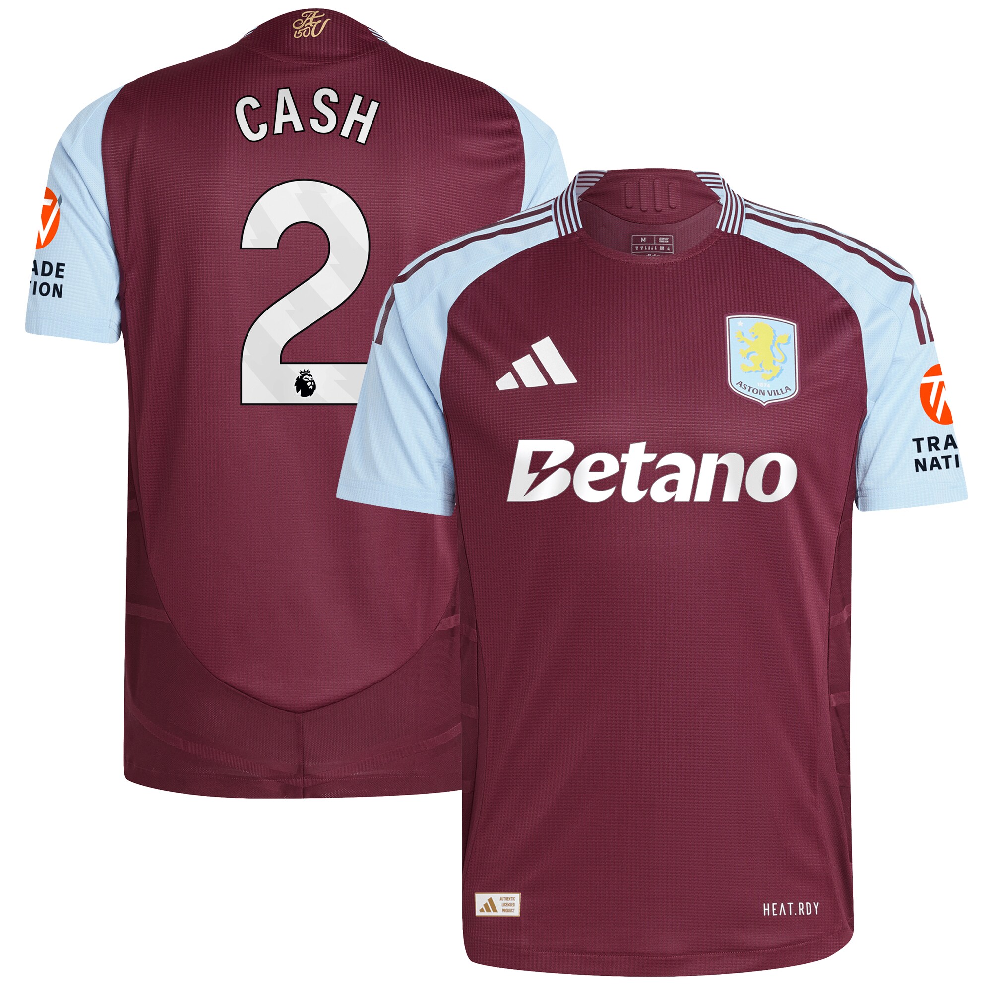 aston villa adidas home authentic shirt 2024-25 with cash 2 printing Collection | Aston Villa Fan Shop