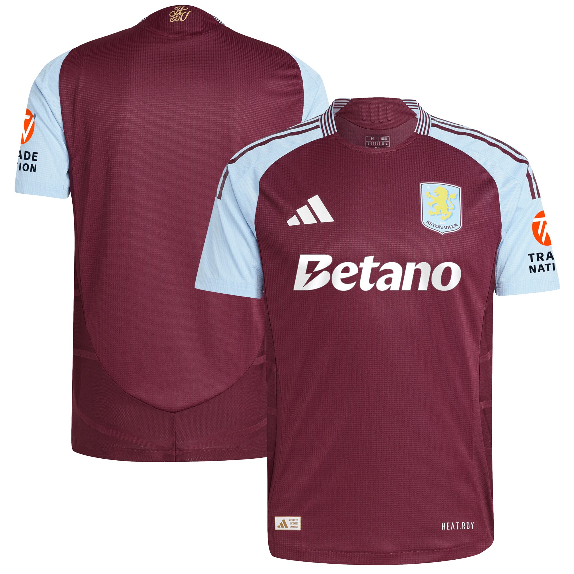 aston villa adidas home authentic shirt 2024-25 with custom printing Collection | Aston Villa Fan Shop