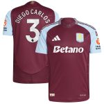 aston villa adidas home authentic shirt 2024-25 with diego carlos 3 printing Collection | Aston Villa Fan Shop