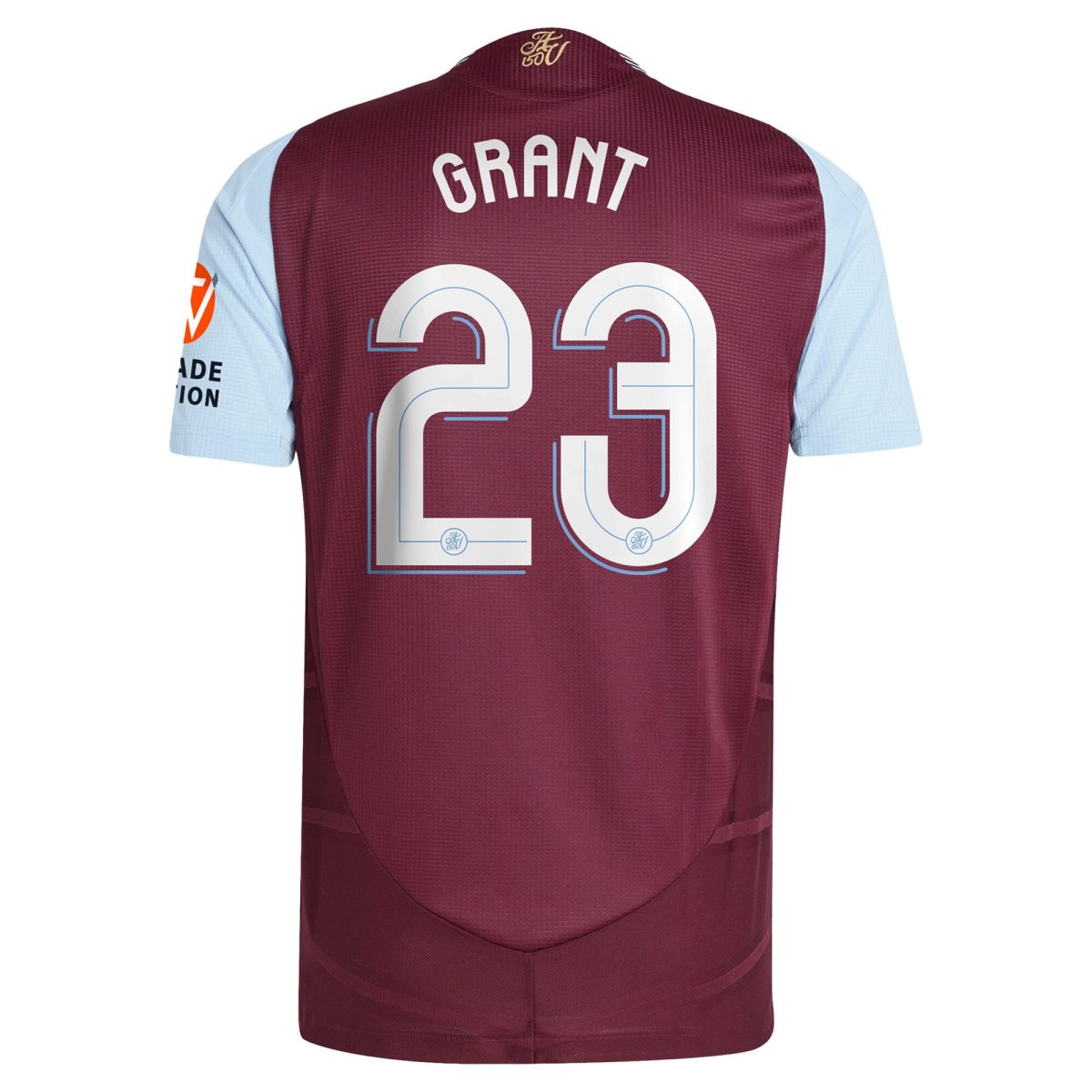 aston villa adidas home authentic shirt 2024-25 with grant 23 cup printing Collection | Aston Villa Fan Shop