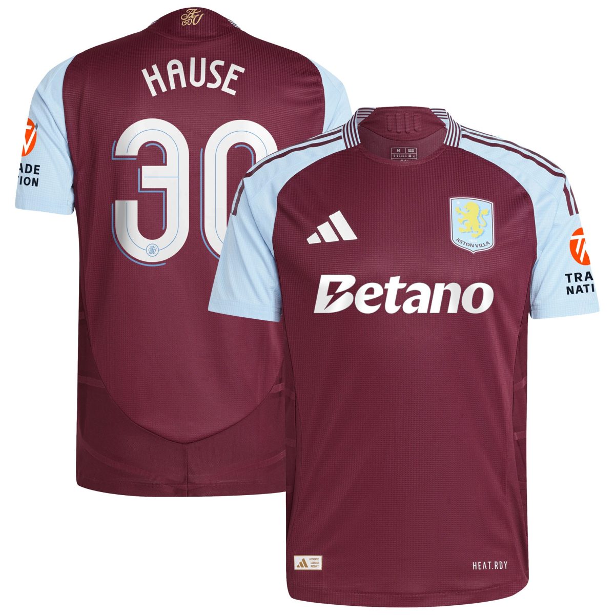 aston villa adidas home authentic shirt 2024-25 with hause 30 cup printing Collection | Aston Villa Fan Shop