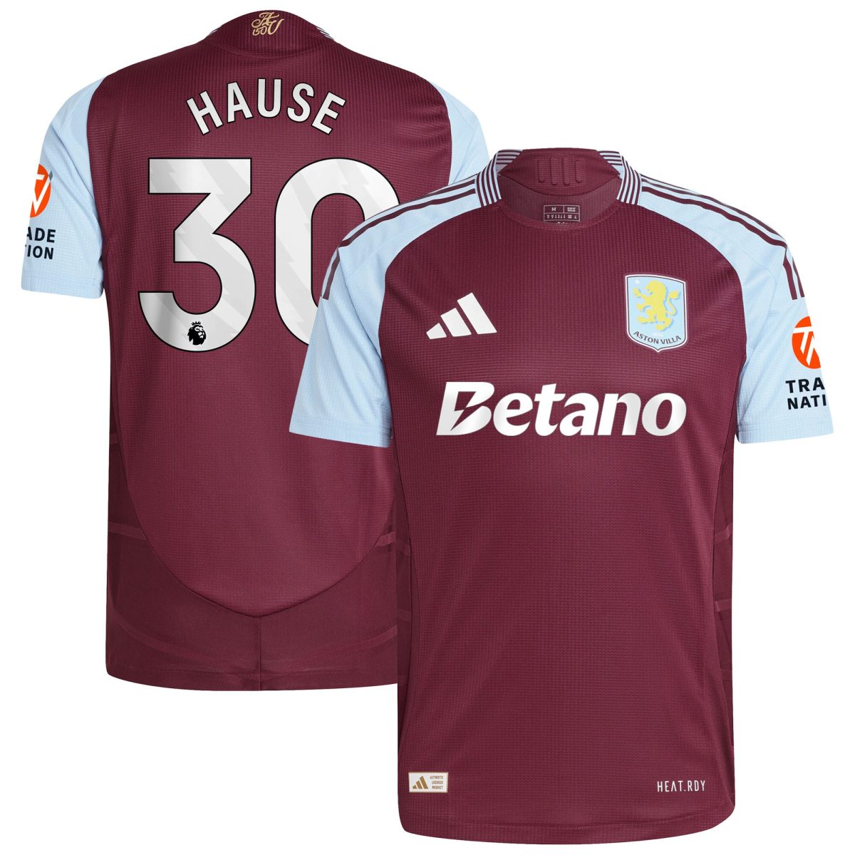 aston villa adidas home authentic shirt 2024-25 with hause 30 printing Collection | Aston Villa Fan Shop