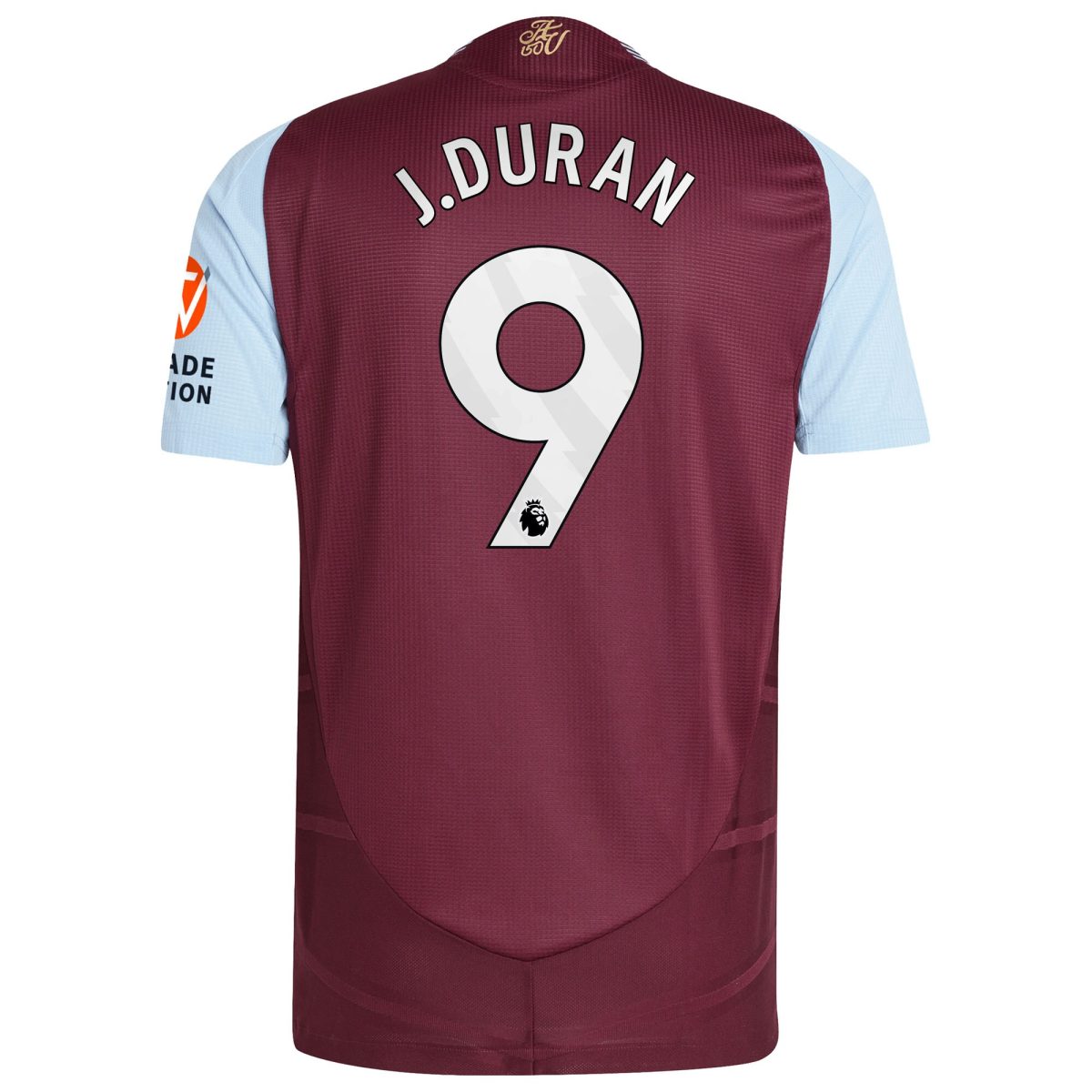 aston villa adidas home authentic shirt 2024-25 with j.duran 9 printing Collection | Aston Villa Fan Shop