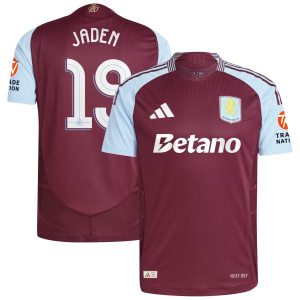 aston villa adidas home authentic shirt 2024-25 with jaden 19 cup printing Collection | Aston Villa Fan Shop