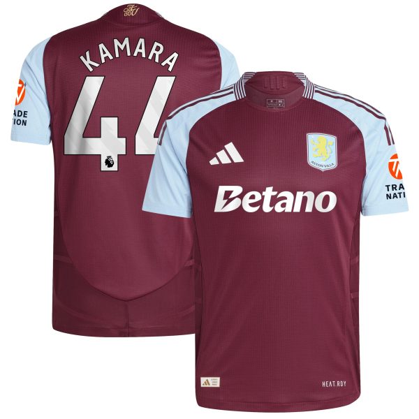 aston villa adidas home authentic shirt 2024-25 with kamara 44 printing Collection | Aston Villa Fan Shop