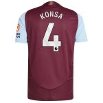 aston villa adidas home authentic shirt 2024-25 with konsa 4 printing Collection | Aston Villa Fan Shop