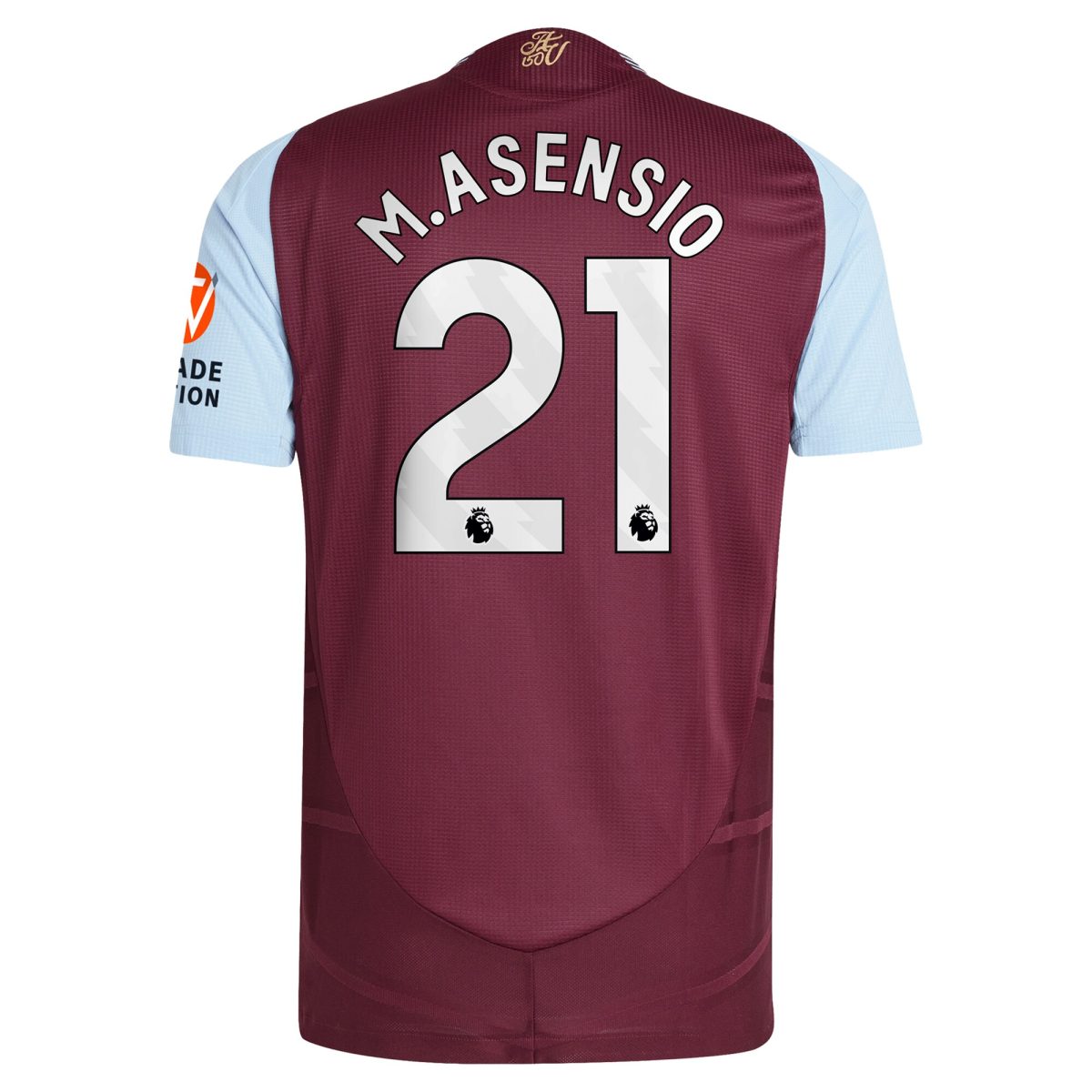 aston villa adidas home authentic shirt 2024-25 with m.asensio 21 printing Collection | Aston Villa Fan Shop