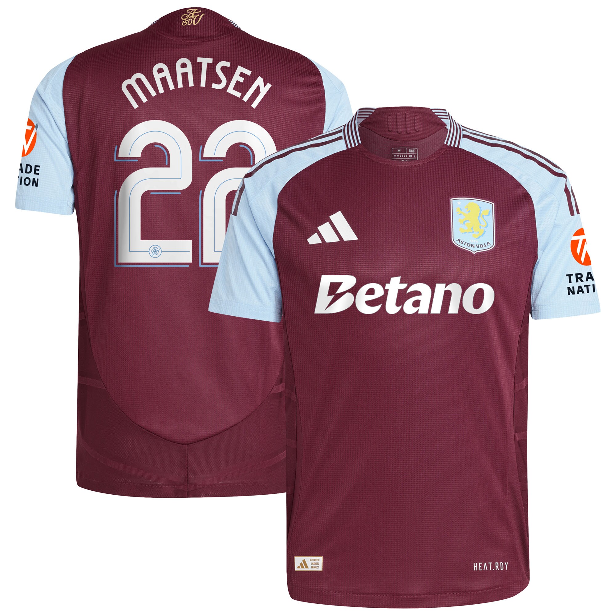 aston villa adidas home authentic shirt 2024-25 with maatsen 22 cup printing Collection | Aston Villa Fan Shop