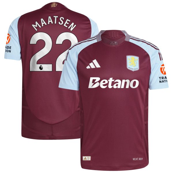 aston villa adidas home authentic shirt 2024-25 with maatsen 22 printing Collection | Aston Villa Fan Shop