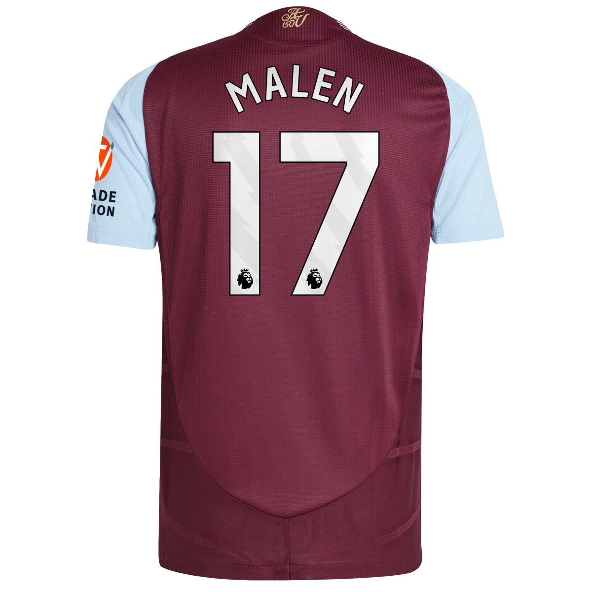 aston villa adidas home authentic shirt 2024-25 with malen 17 printing Collection | Aston Villa Fan Shop