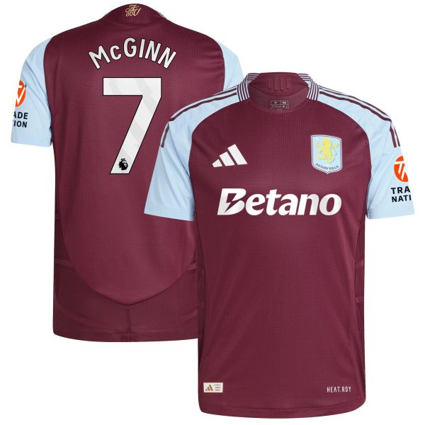 aston villa adidas home authentic shirt 2024-25 with mcginn 7 printing Collection | Aston Villa Fan Shop