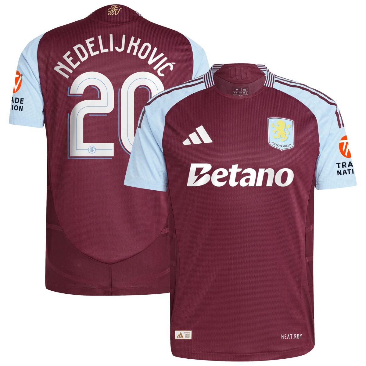 aston villa adidas home authentic shirt 2024-25 with nedeljković 20 cup printing Collection | Aston Villa Fan Shop