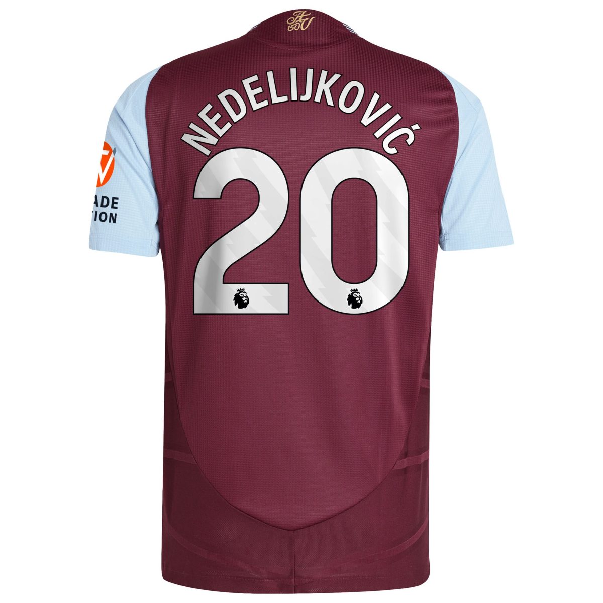 aston villa adidas home authentic shirt 2024-25 with nedeljković 20 printing Collection | Aston Villa Fan Shop
