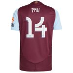 aston villa adidas home authentic shirt 2024-25 with pau 14 cup printing Collection | Aston Villa Fan Shop