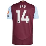 aston villa adidas home authentic shirt 2024-25 with pau 14 printing Collection | Aston Villa Fan Shop