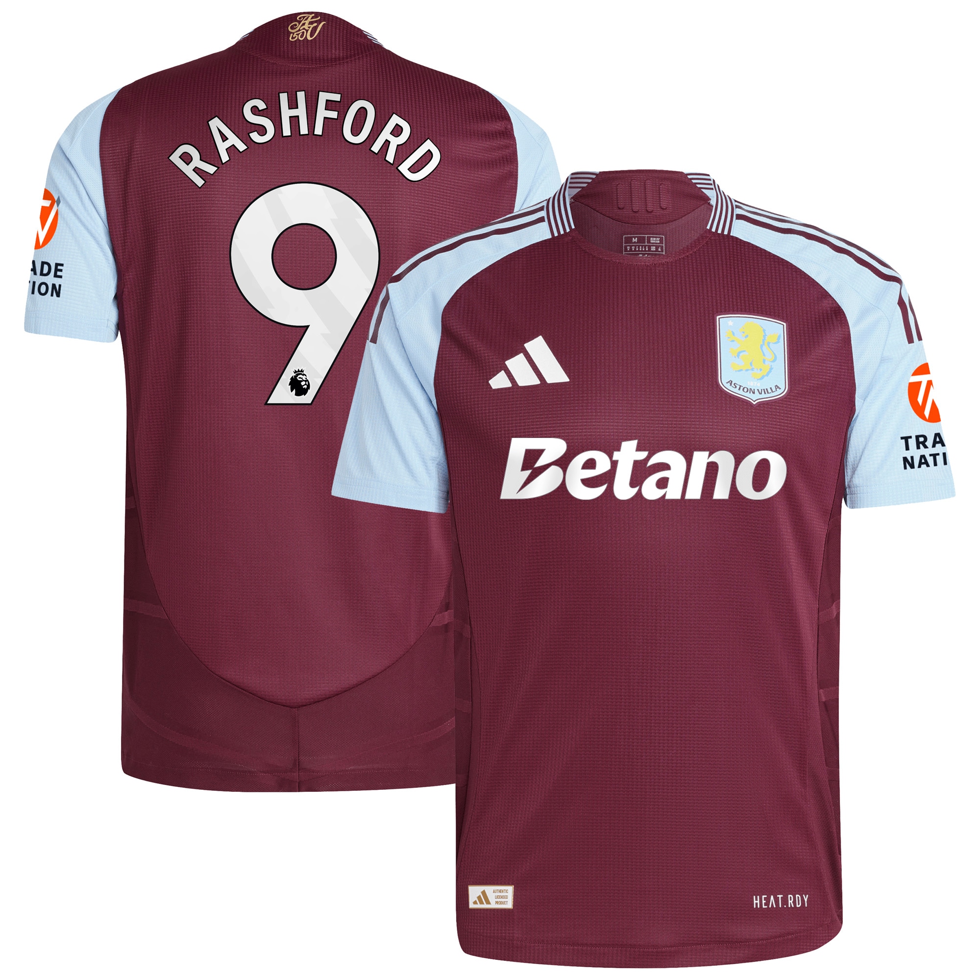 aston villa adidas home authentic shirt 2024-25 with rashford 9 printing Collection | Aston Villa Fan Shop