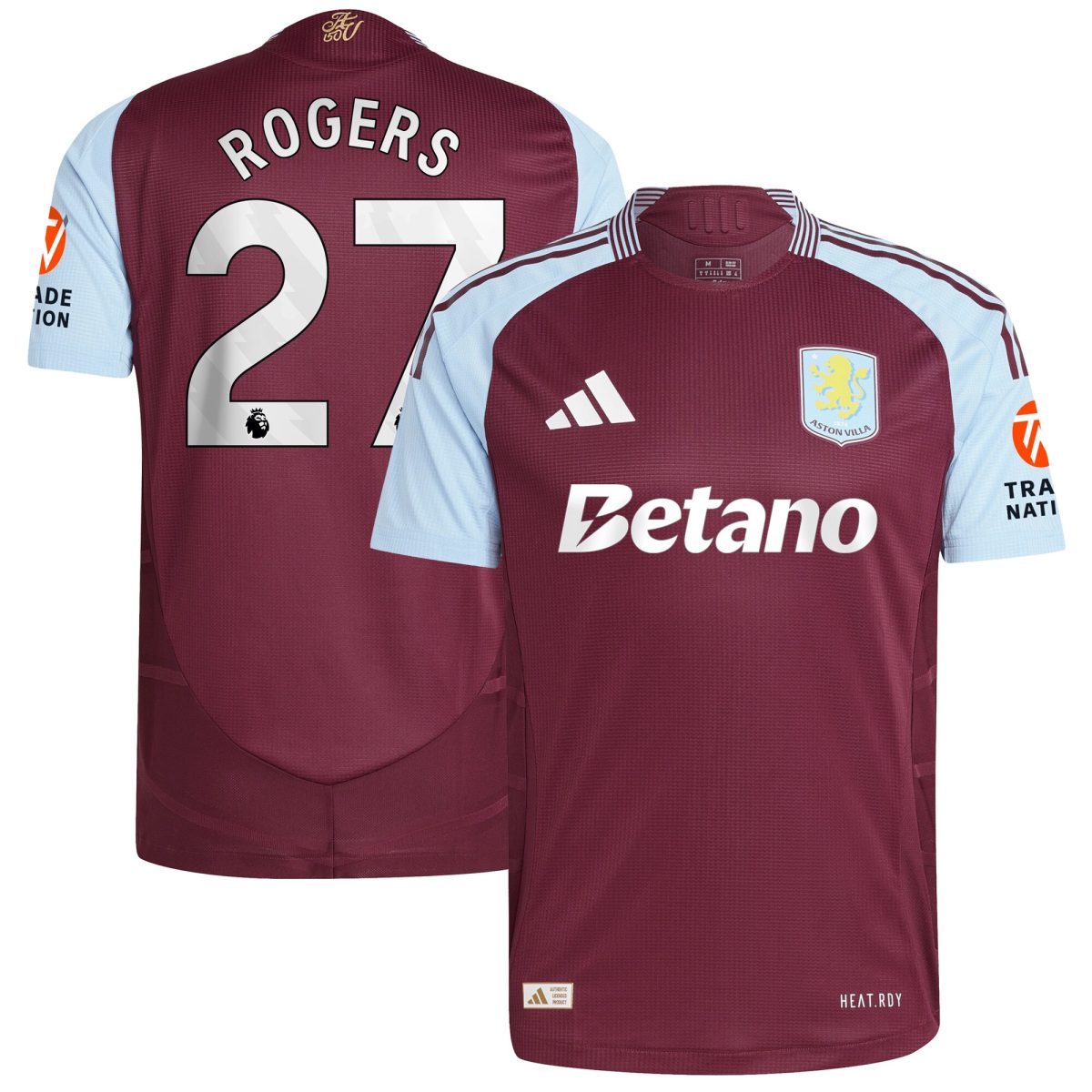 aston villa adidas home authentic shirt 2024-25 with rogers 27 printing Collection | Aston Villa Fan Shop