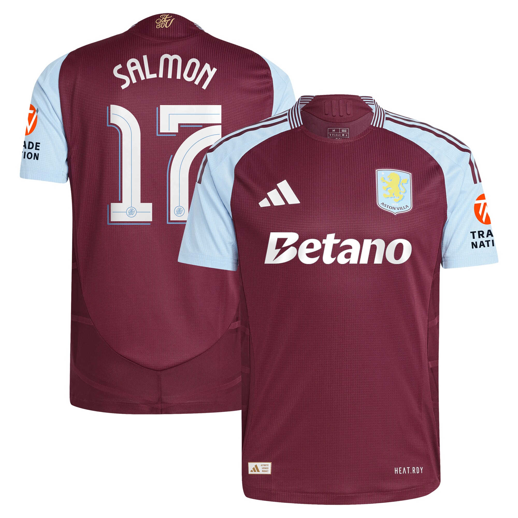 aston villa adidas home authentic shirt 2024-25 with salmon 17 cup printing Collection | Aston Villa Fan Shop