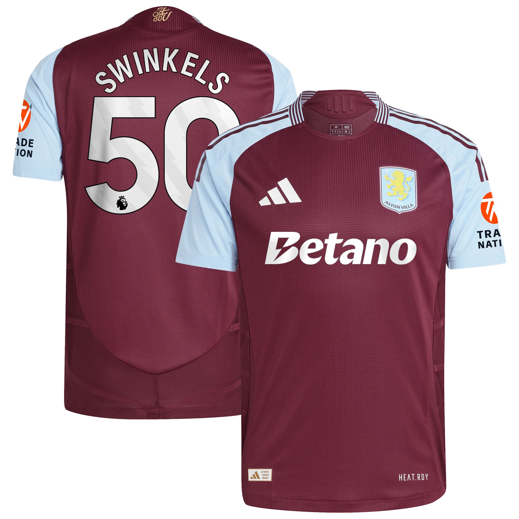 aston villa adidas home authentic shirt 2024-25 with swinkels 50 printing Collection | Aston Villa Fan Shop