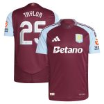 aston villa adidas home authentic shirt 2024-25 with taylor 25 cup printing Collection | Aston Villa Fan Shop