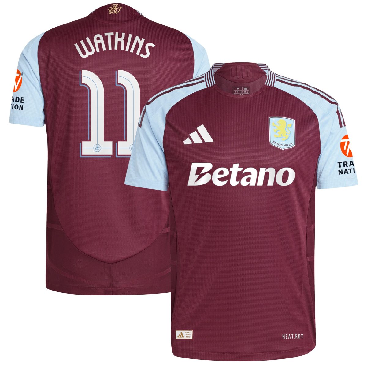 aston villa adidas home authentic shirt 2024-25 with watkins 11 cup printing Collection | Aston Villa Fan Shop