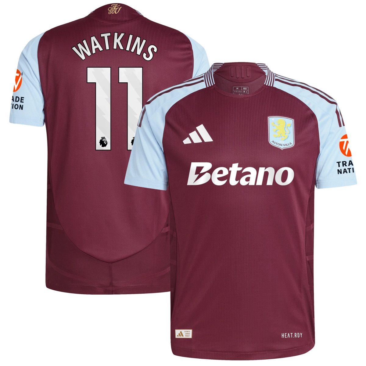 aston villa adidas home authentic shirt 2024-25 with watkins 11 printing Collection | Aston Villa Fan Shop