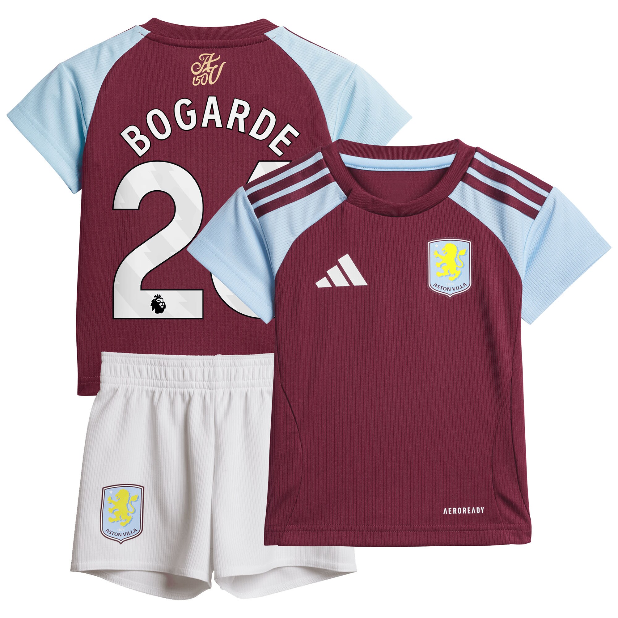 aston villa adidas home baby kit 2024-25 with bogarde 26 printing Collection | Aston Villa Fan Shop