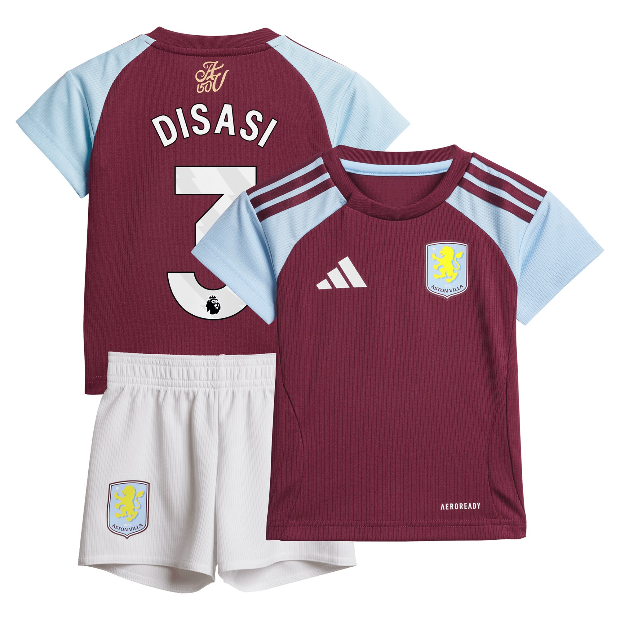 aston villa adidas home baby kit 2024-25 with disasi 3 printing Collection | Aston Villa Fan Shop