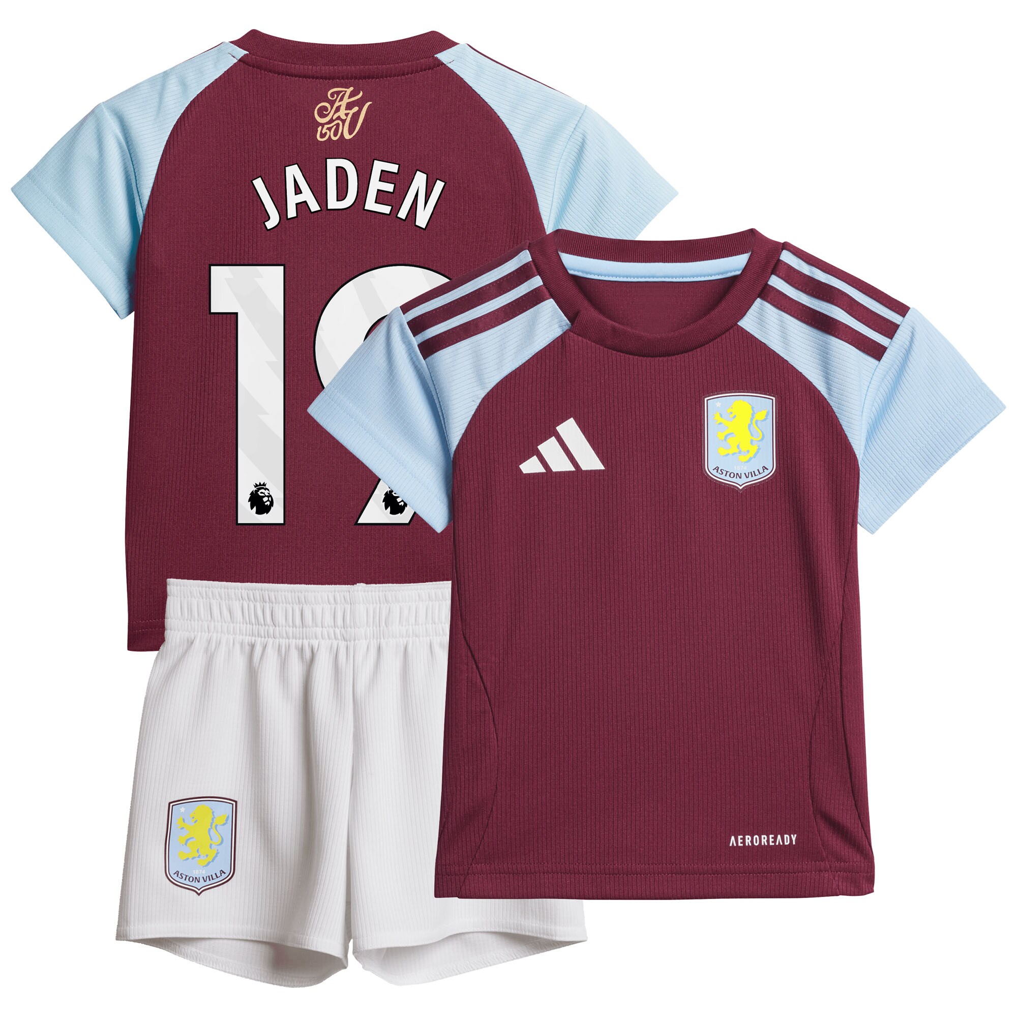 aston villa adidas home baby kit 2024-25 with jaden 19 printing Collection | Aston Villa Fan Shop