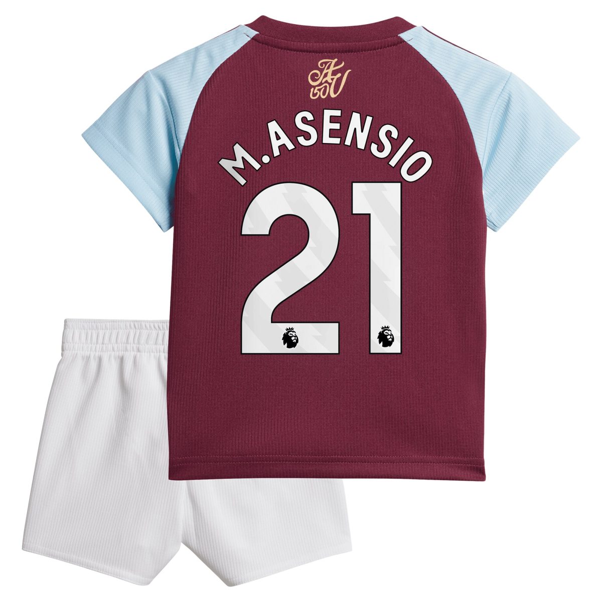 aston villa adidas home baby kit 2024-25 with m.asensio 21 printing Collection | Aston Villa Fan Shop