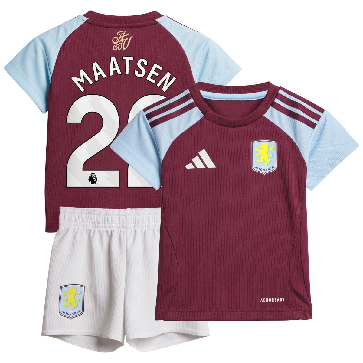 aston villa adidas home baby kit 2024-25 with maatsen 22 printing Collection | Aston Villa Fan Shop
