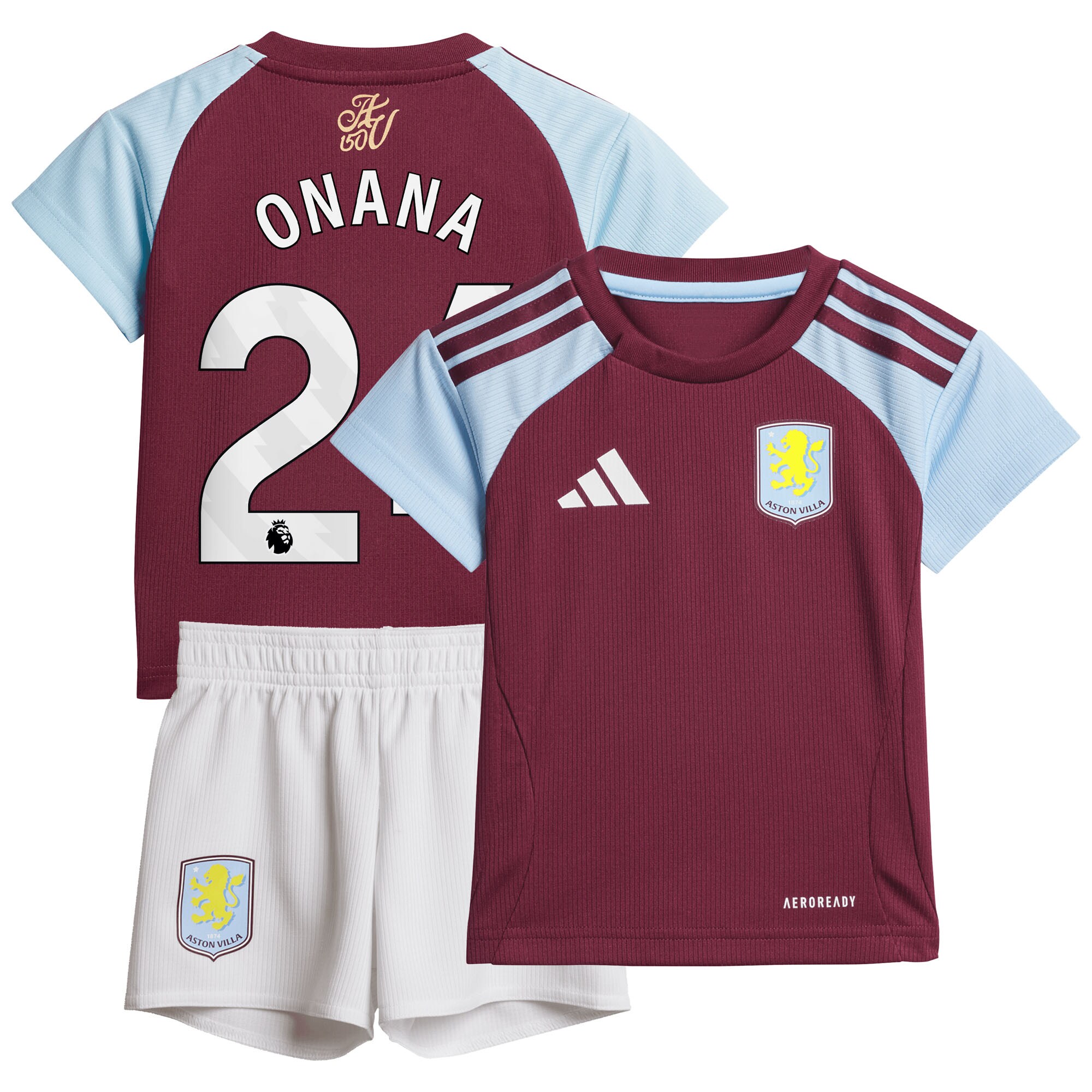 aston villa adidas home baby kit 2024-25 with onana 24 printing Collection | Aston Villa Fan Shop