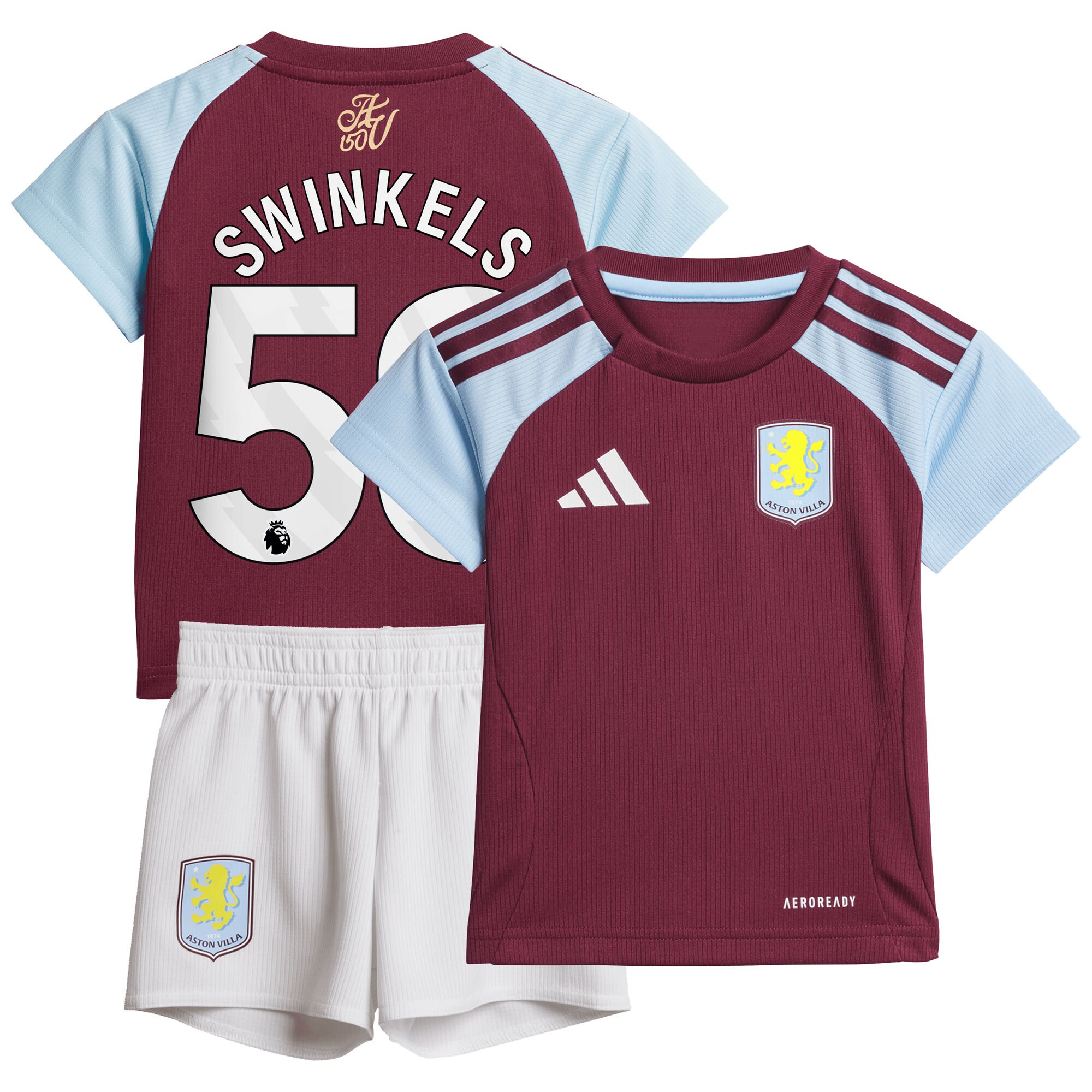 aston villa adidas home baby kit 2024-25 with swinkels 50 printing Collection | Aston Villa Fan Shop