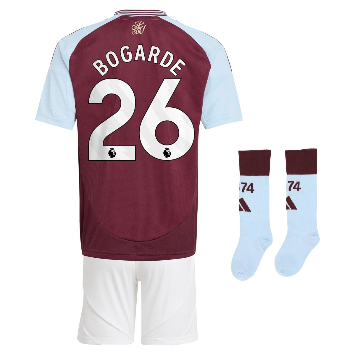 aston villa adidas home mini kit 2024-25 with bogarde 26 printing Collection | Aston Villa Fan Shop